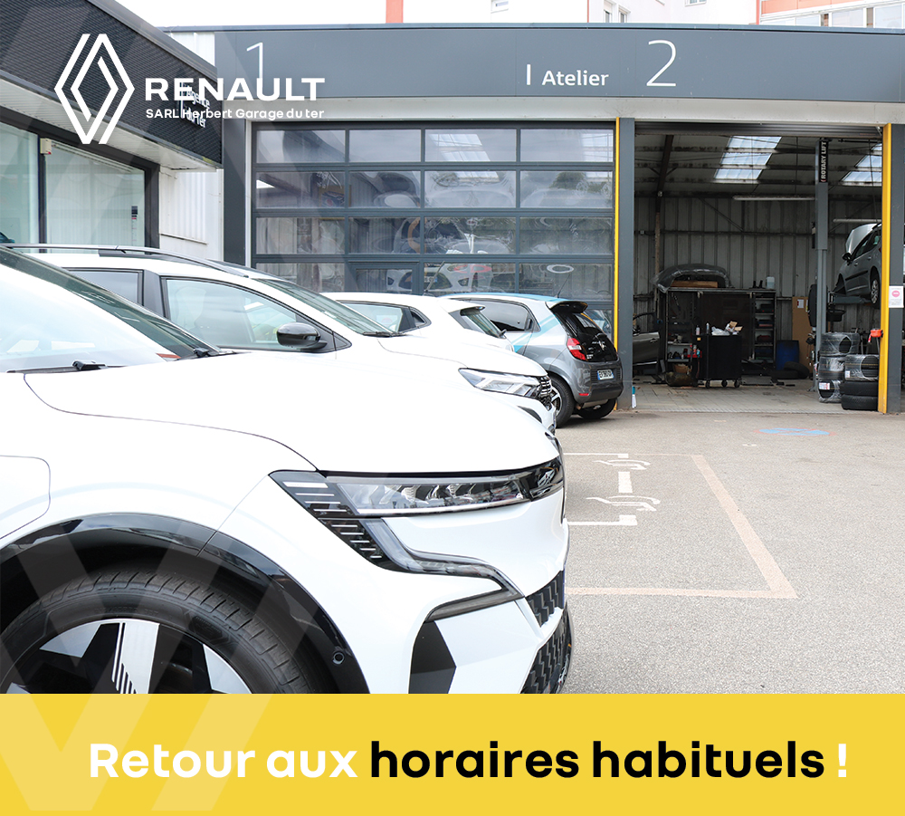 Affiche pour annoncer le retour des horaires habituels